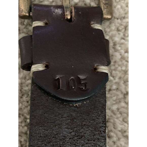 Old Ombu Pampa Leather Blue,Green,Tan & Brown Wax Thread Belt Adult Sz 105 40” L - Picture 5 of 12